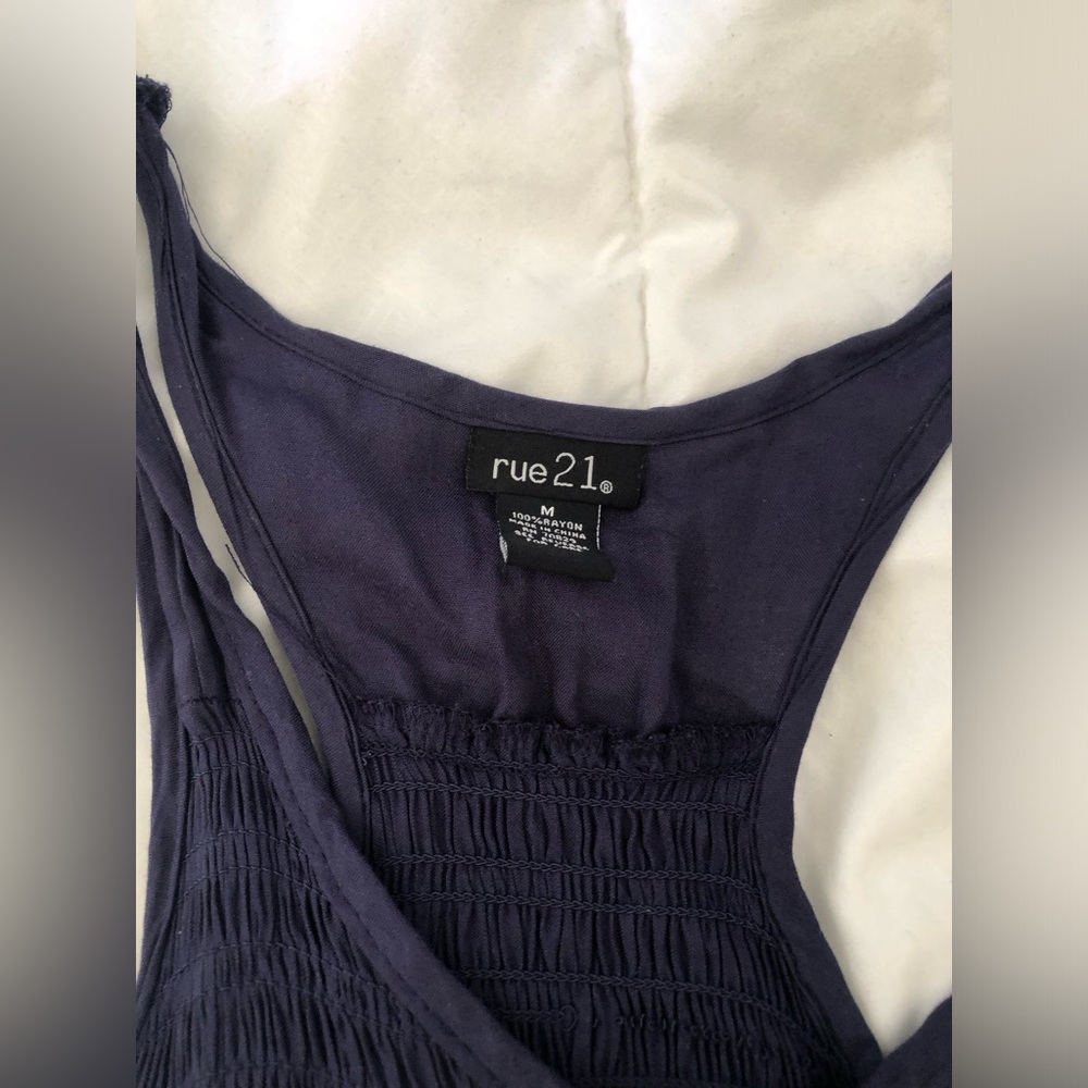 Rue21 Navy Scoop-Neck Sleeveless Maxi Dress - Picture 2 of 2